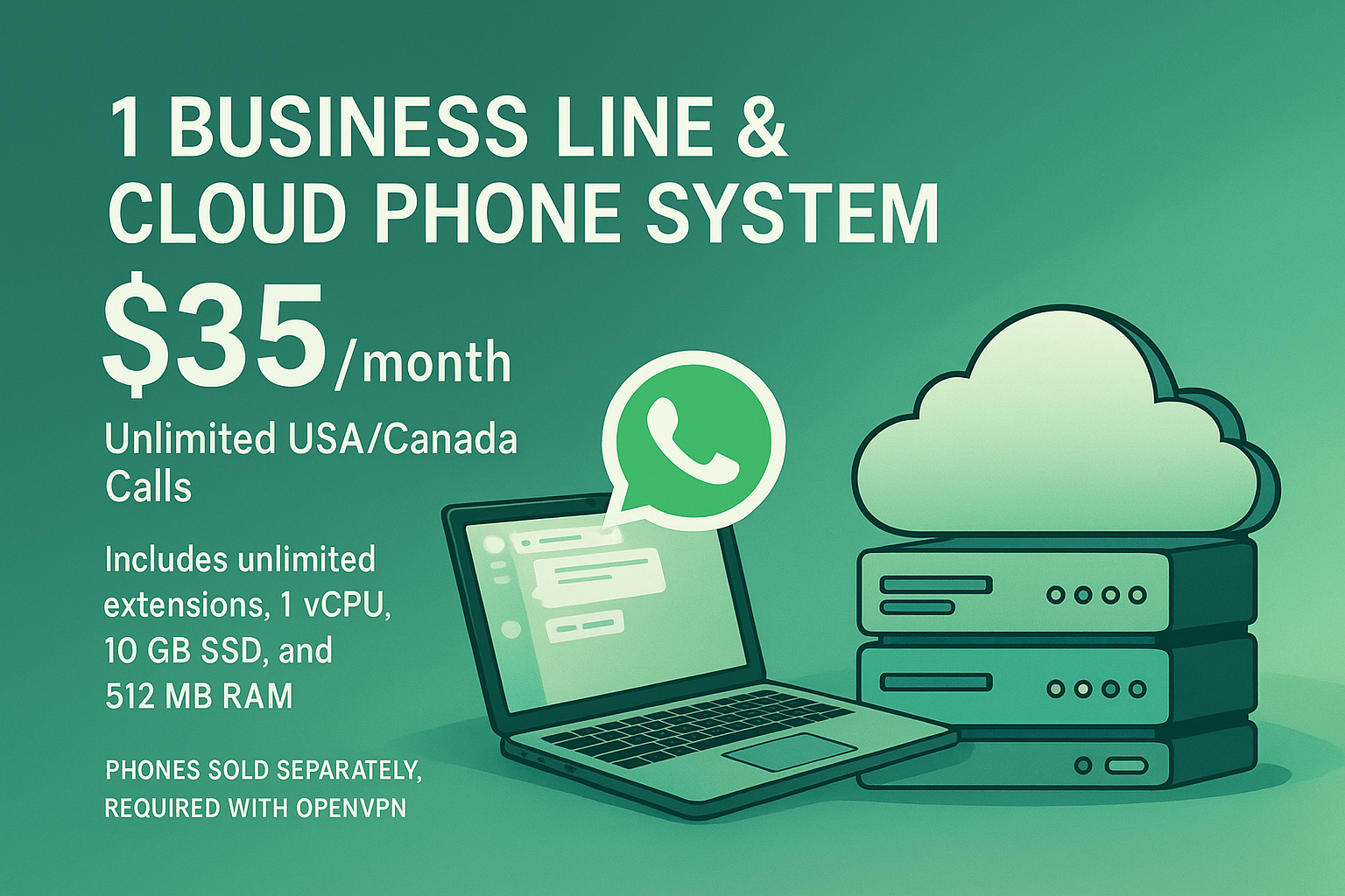 1 Línea + PBX en la Nube